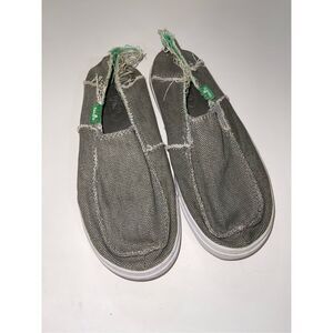 Sanuk Vagabond Sidewalk Surfer Loafer Shoe Boy 1 Slip On Youth‎  A41